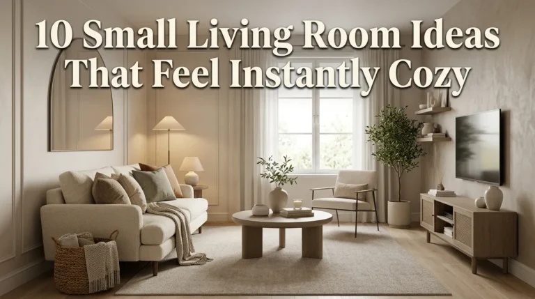 10 Small Living Room Ideas That Feel Instantly Cozy