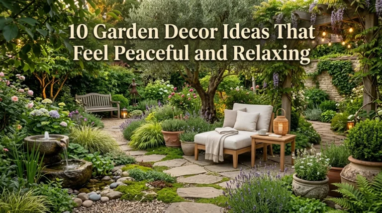 10 Garden Decor Ideas That Feel Peaceful and Relaxing