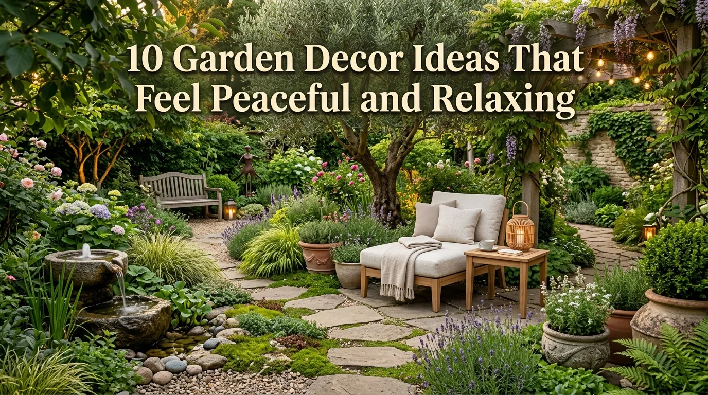 10 Garden Decor Ideas That Feel Peaceful and Relaxing