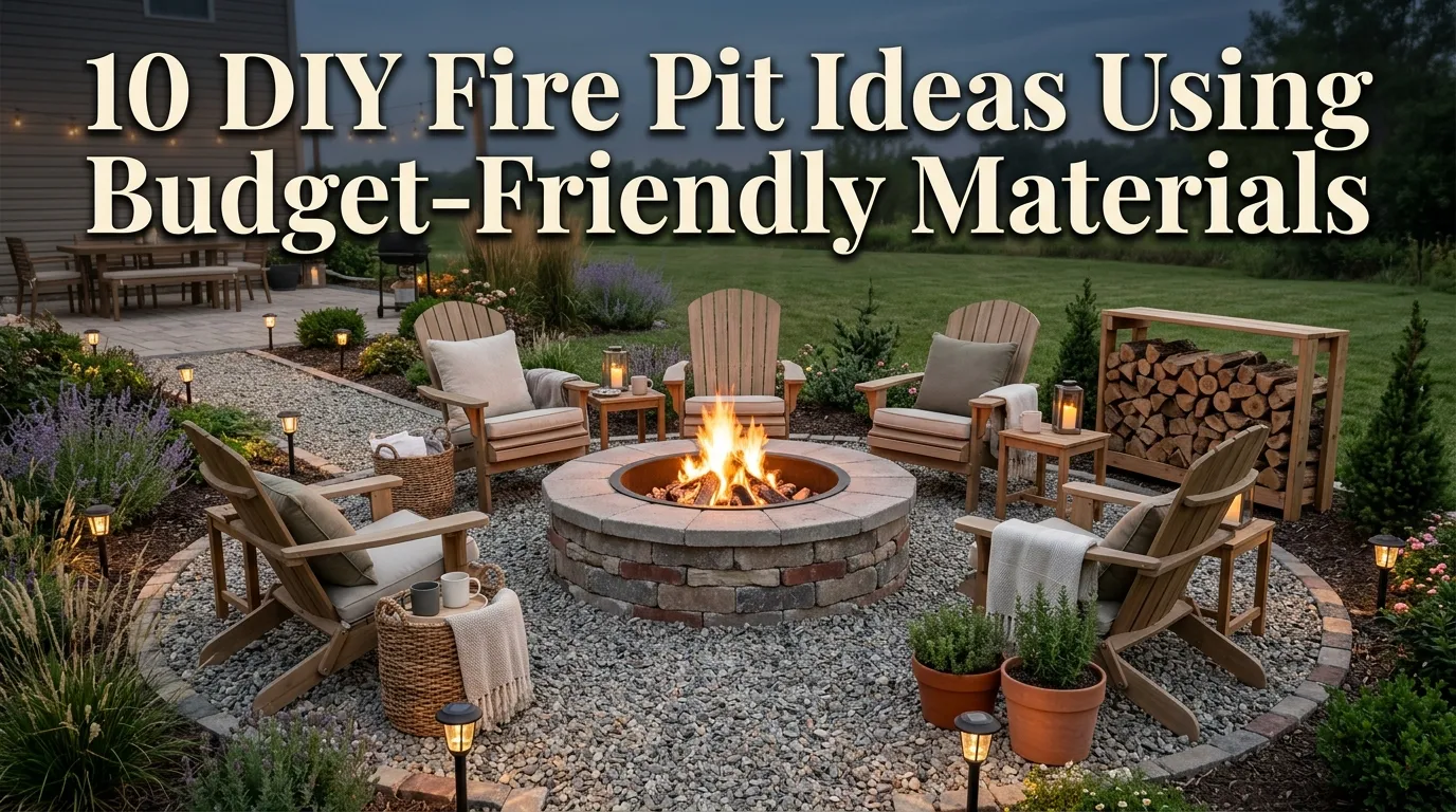 10 DIY Fire Pit Ideas Using Budget-Friendly Materials