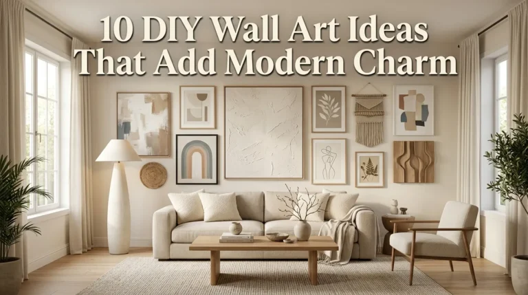 10 DIY Wall Art Ideas That Add Modern Charm