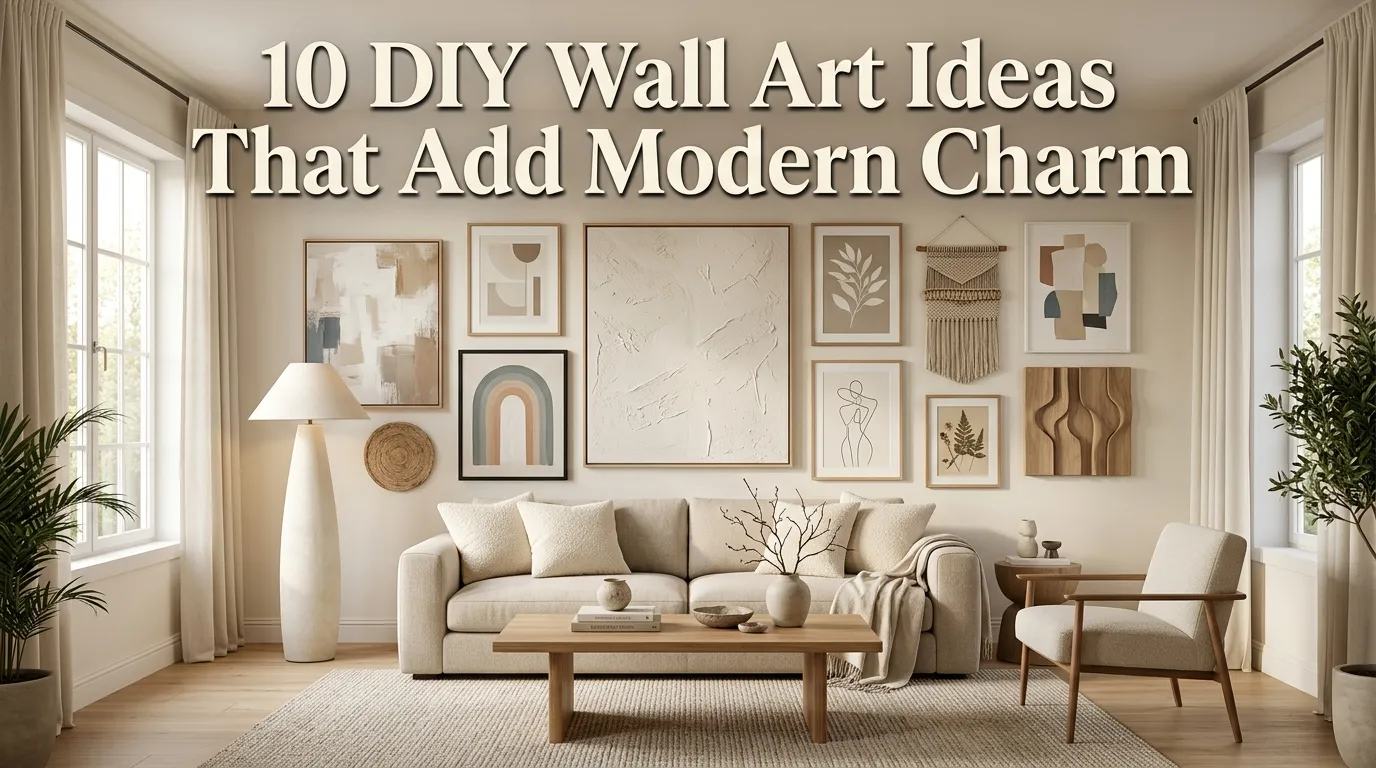 10 DIY Wall Art Ideas That Add Modern Charm
