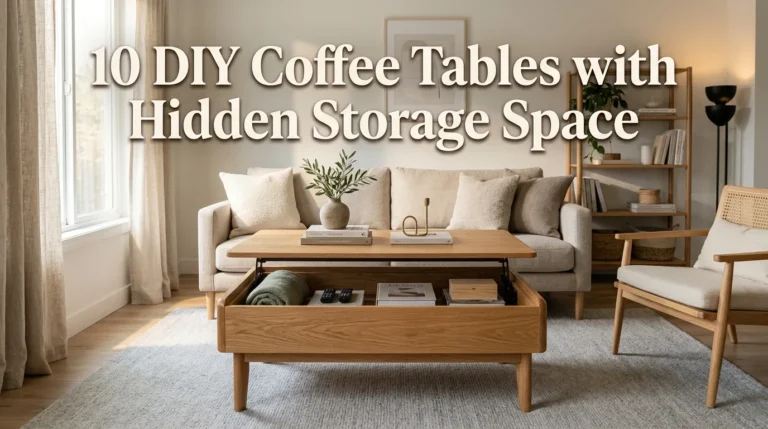 10 DIY Coffee Tables with Hidden Storage Space