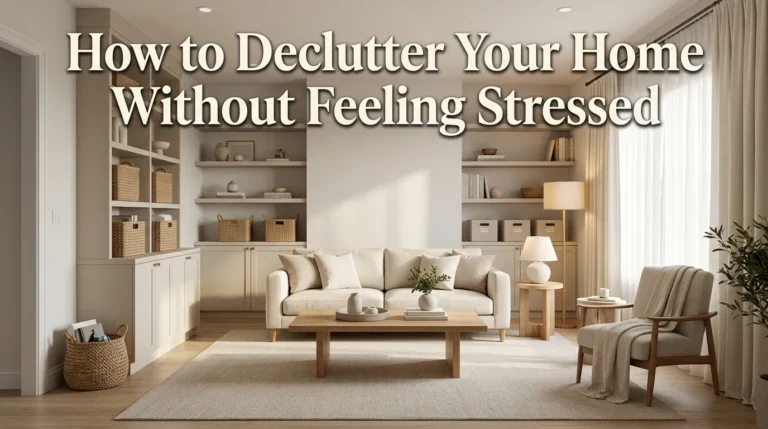 How to Declutter Your Home Without Feeling Stressed