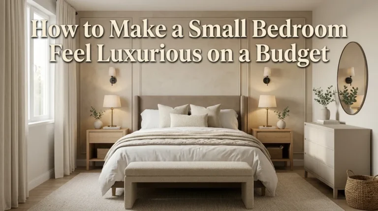 How to Make a Small Bedroom Feel Luxurious on a Budget