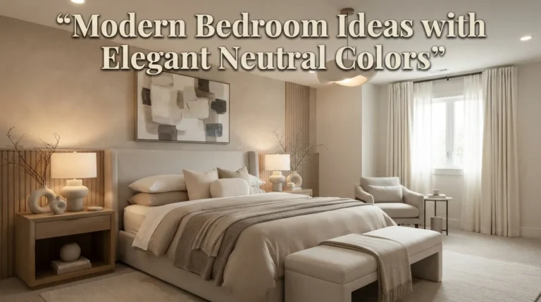 10 Modern Bedroom Ideas with Elegant Neutral Colors