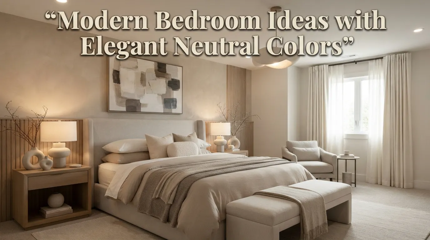 10 Modern Bedroom Ideas with Elegant Neutral Colors